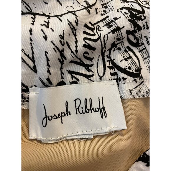 Joseph Ribkoff Cropped Pants Black & White Big City Print Size 4 - Picture 6 of 10